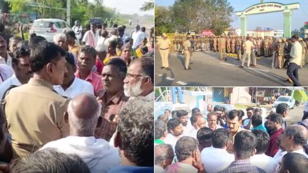 பரந்தூர் விமான நிலைய எதிர்ப்பு போராட்டம்: அமைச்சர் குழுவுடன் கிராம மக்கள் பேச்சுவார்த்தை